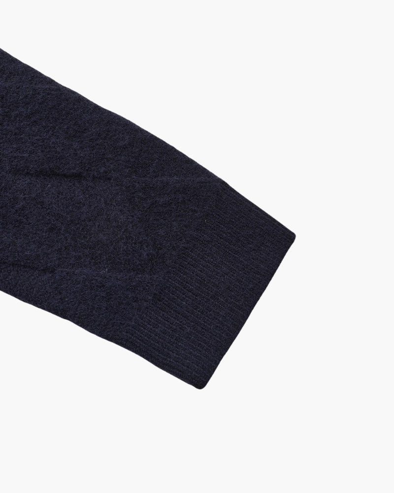 Premium Diamond Knit Zip Cardigan for Men – Stylish Warmth & Timeless Elegance