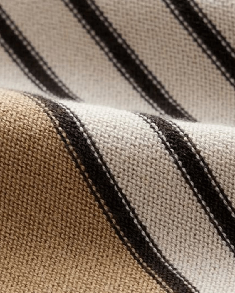 Men's Monte Carlo Striped Knit Polo Shirt - Breathable, Classic, Summer Style