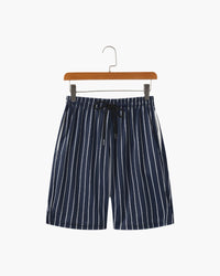 Men's Tide Striped Quick-Dry Swim Briefs with Supportive Elastic Waistband