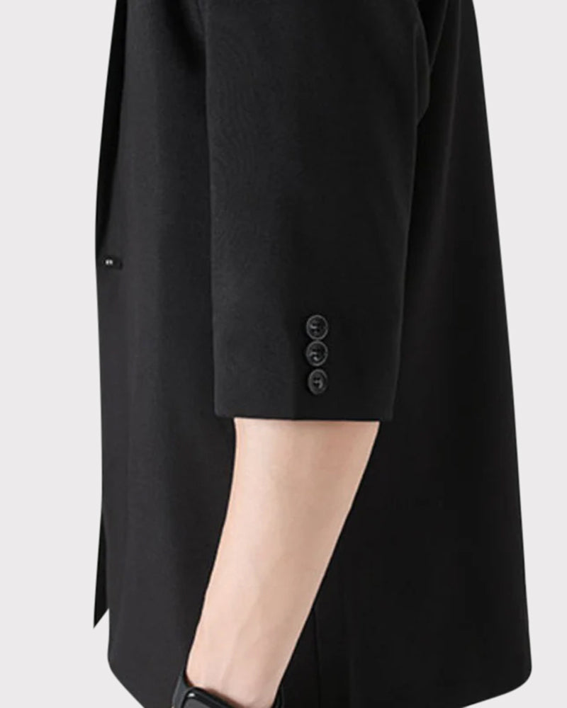 Men's Elegant Smart Casual 2-Piece Suit Set - Jacket and Trousers