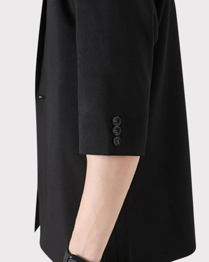 Men's Elegant Smart Casual 2-Piece Suit Set - Jacket and Trousers