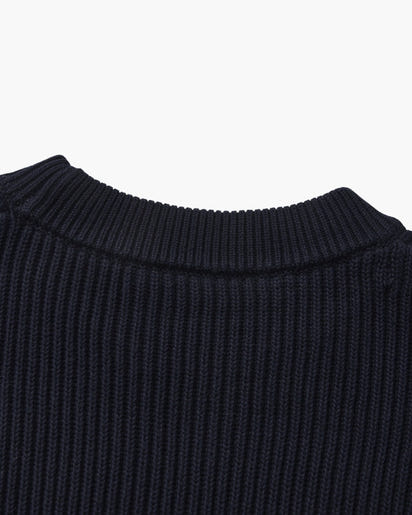 Classic Men's Rib Knit Crewneck Sweater - Soft Wool Blend Luxury Apparel