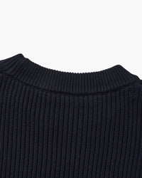 Classic Men's Rib Knit Crewneck Sweater - Soft Wool Blend Luxury Apparel