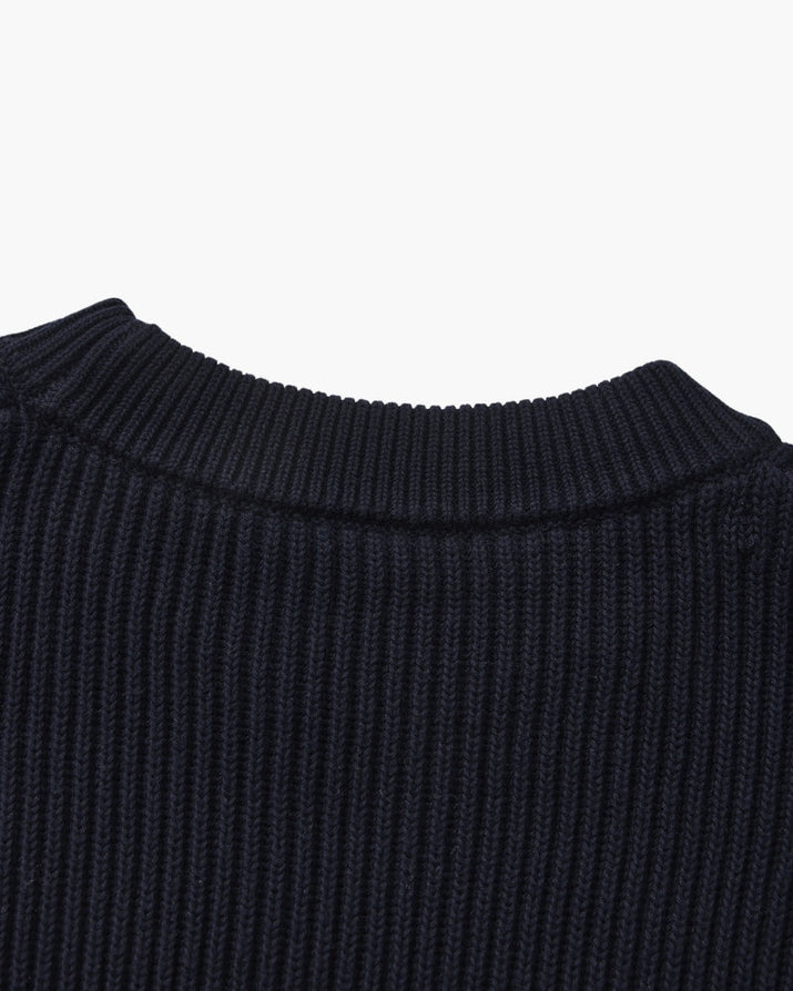 Classic Men's Rib Knit Crewneck Sweater - Soft Wool Blend Luxury Apparel