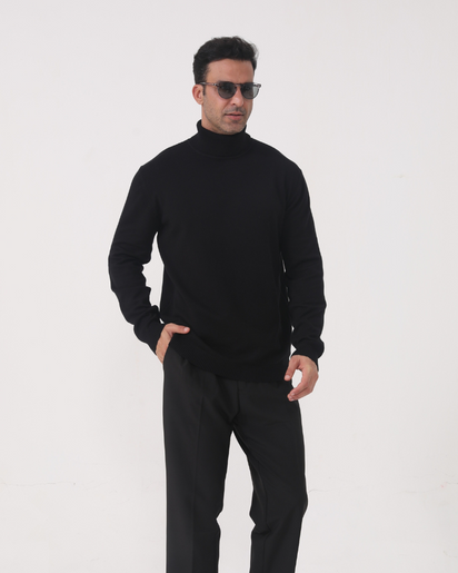 Luxurious Merino Wool Turtleneck for Men - Warm, Soft, Stylish, Versatile