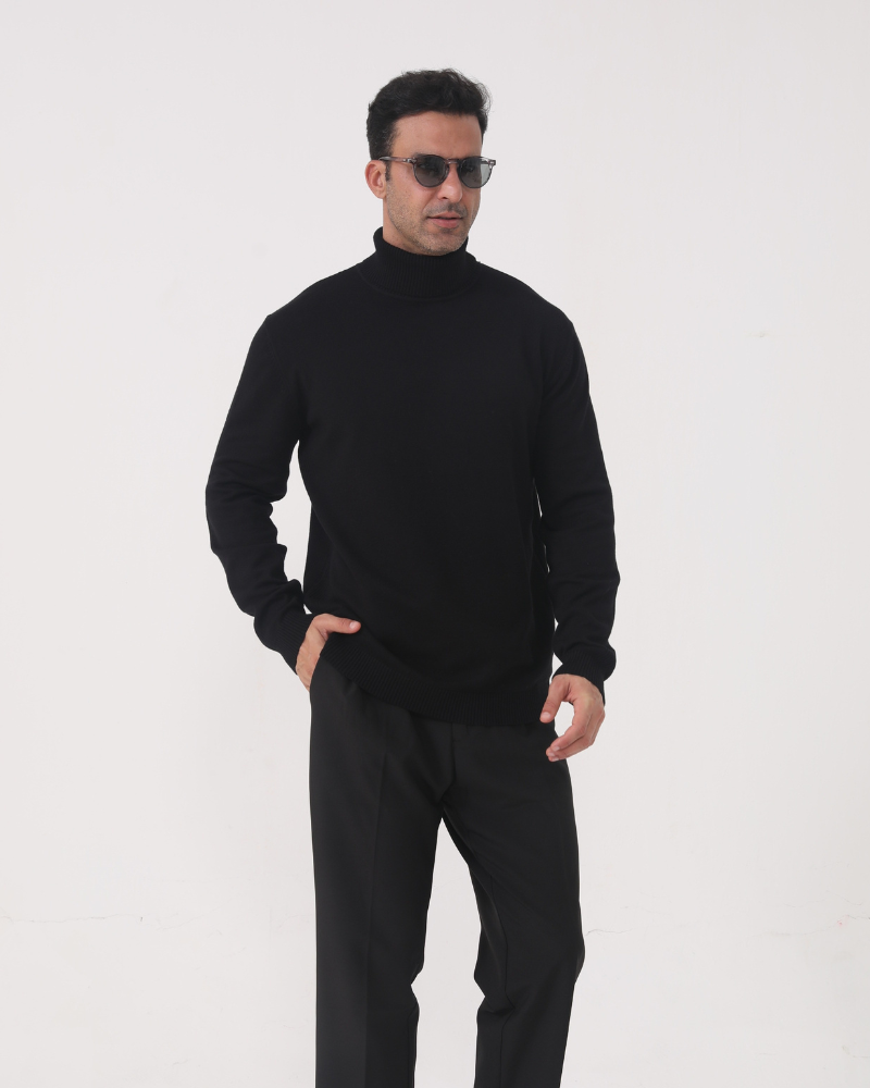 Luxurious Merino Wool Turtleneck for Men - Warm, Soft, Stylish, Versatile