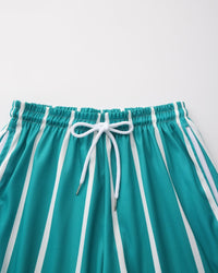 Men's Tide Striped Quick-Dry Swim Briefs with Supportive Elastic Waistband