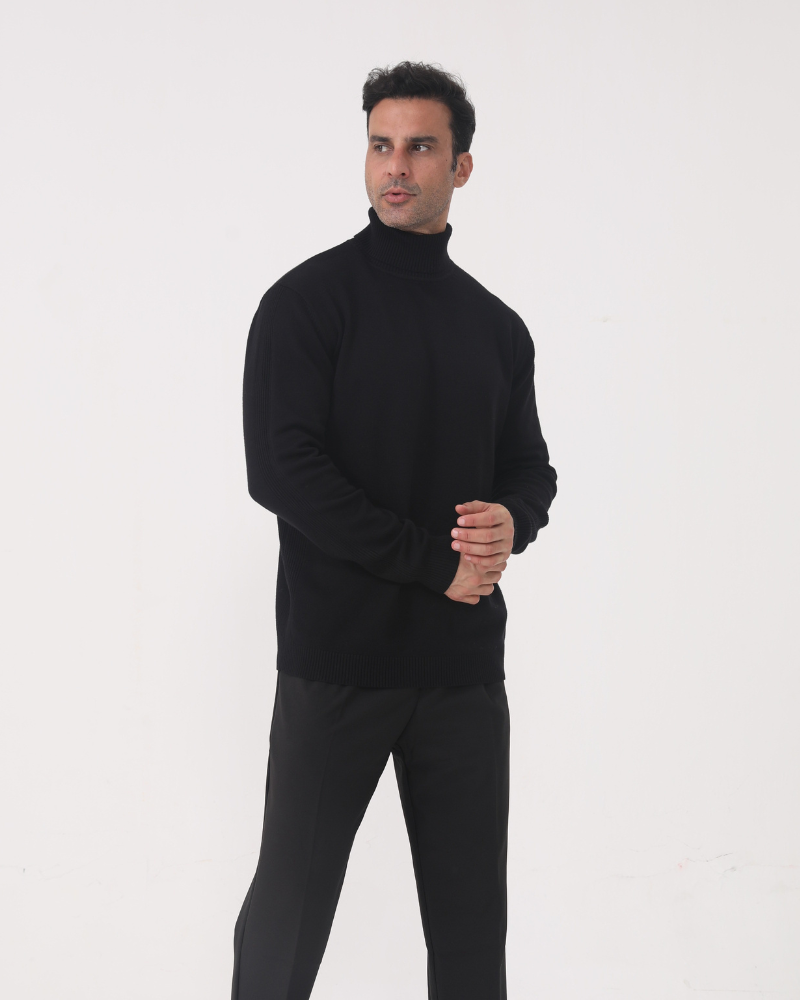 Luxurious Merino Wool Turtleneck for Men - Warm, Soft, Stylish, Versatile