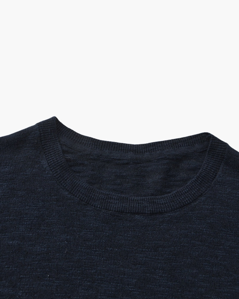 Premium Linen Cotton Blend Crewneck Tee: Soft, Breathable, Versatile Style