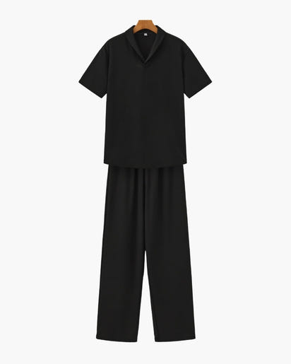 Men's Premium 100% Cotton Polo & Pant Set - Stylish Casual Loungewear