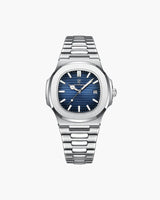 Geneva Classic Men's Waterproof Stainless Steel Quartz Analog Wristwatch Luminous Dial