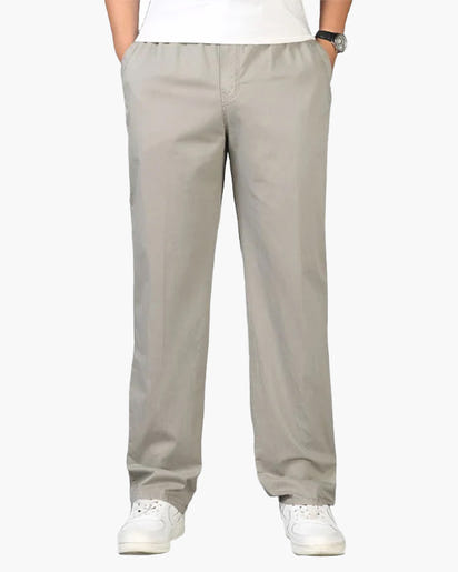 Men's Relaxed Fit Cotton Linen Blend Drawstring Capri Pants