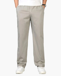 Men's Relaxed Fit Cotton Linen Blend Drawstring Capri Pants