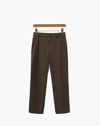 Sophisticated Men's Wool Blend Tailored Trousers - Smart, Versatile, Comfortable