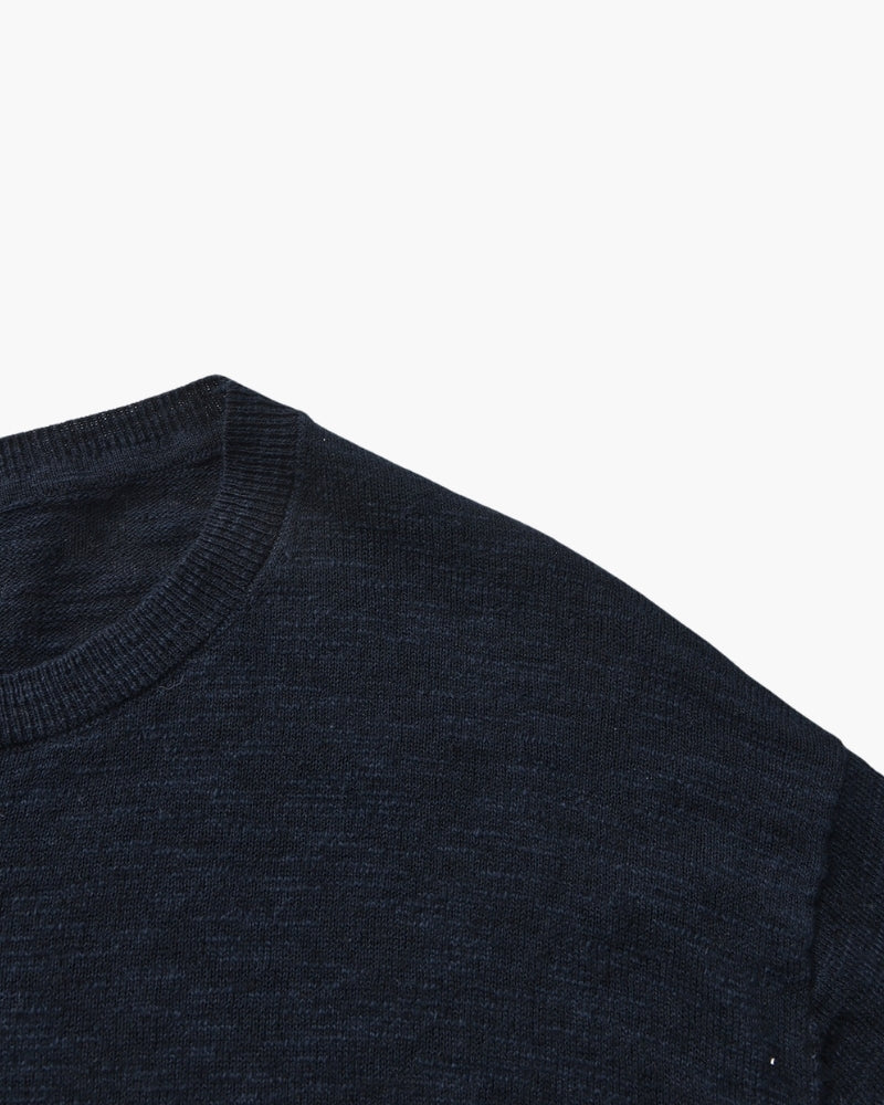 Premium Linen Cotton Blend Crewneck Tee: Soft, Breathable, Versatile Style