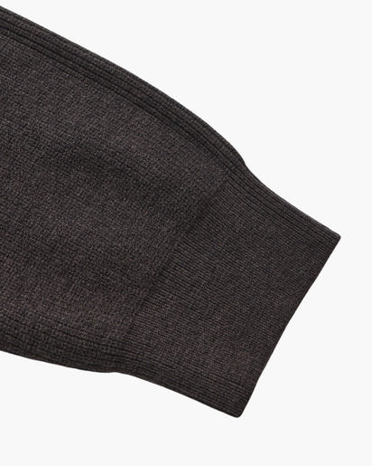 Men's Luxury Half-Zip Knit Pullover Sweater - Ribbed Texture, Cotton Blend