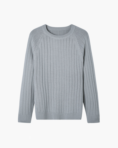 Men's 100% Premium Wool Knit Sweater for Timeless Autumn Winter Style