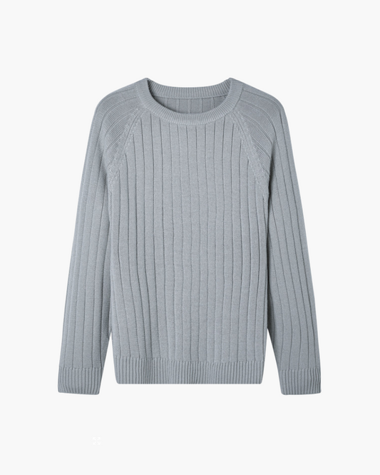 Men's 100% Premium Wool Knit Sweater for Timeless Autumn Winter Style