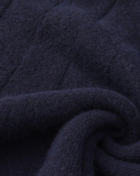 Timeless Diamond Knit Crewneck Sweater - Premium Wool Blend for Men