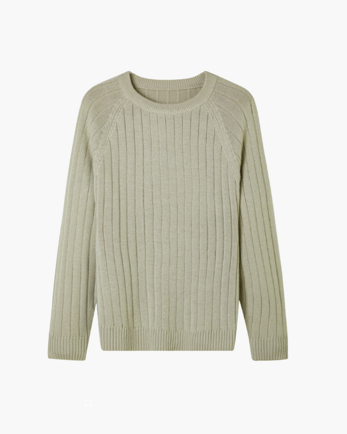 Men's 100% Premium Wool Knit Sweater for Timeless Autumn Winter Style