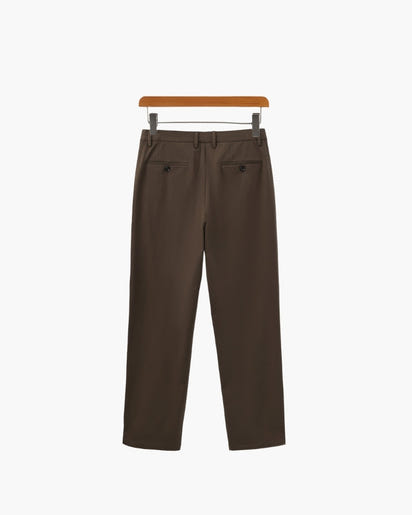 Sophisticated Men's Wool Blend Tailored Trousers - Smart, Versatile, Comfortable
