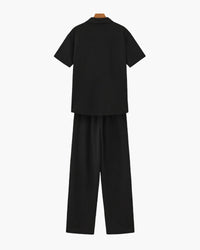 Men's Premium 100% Cotton Polo & Pant Set - Stylish Casual Loungewear