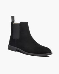 Men's Luxury Leather Suede Chelsea Boots - Elegant Slip-On Footwear Style