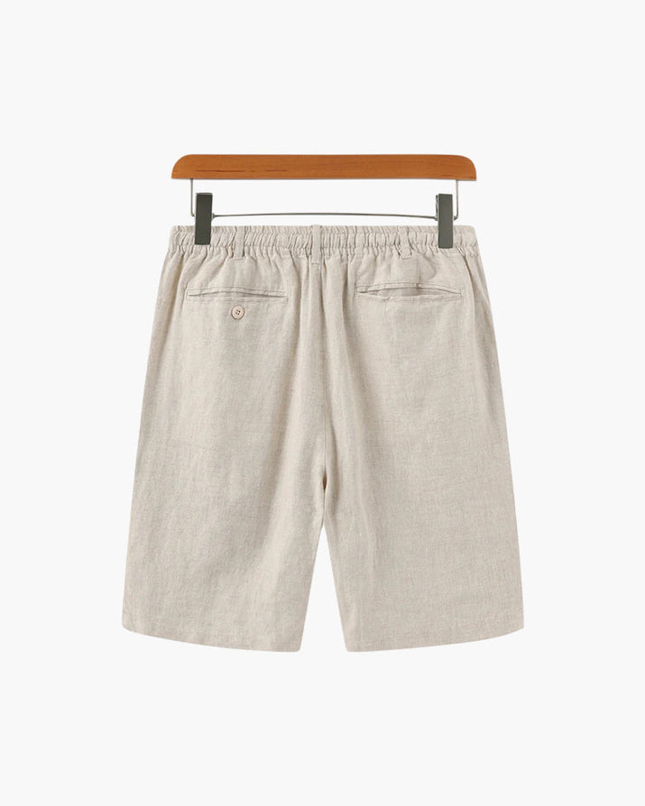 Casablanca Men's Premium Linen Shorts: Lightweight, Breathable for Effortless Summer Comfort
