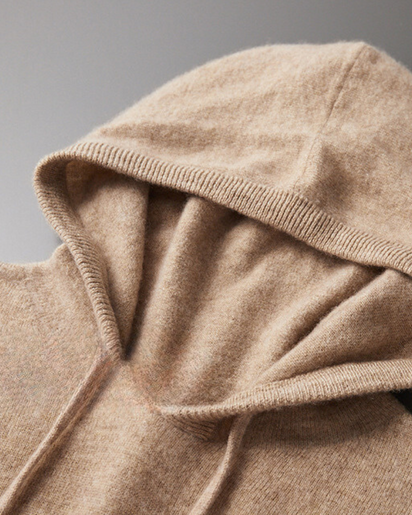 Ultra-Soft 100% Cashmere Hoodie for Luxurious Comfort & Effortless Style