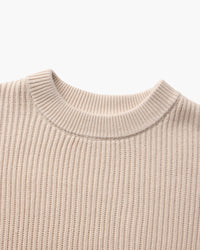 Classic Men's Rib Knit Crewneck Sweater - Soft Wool Blend Luxury Apparel