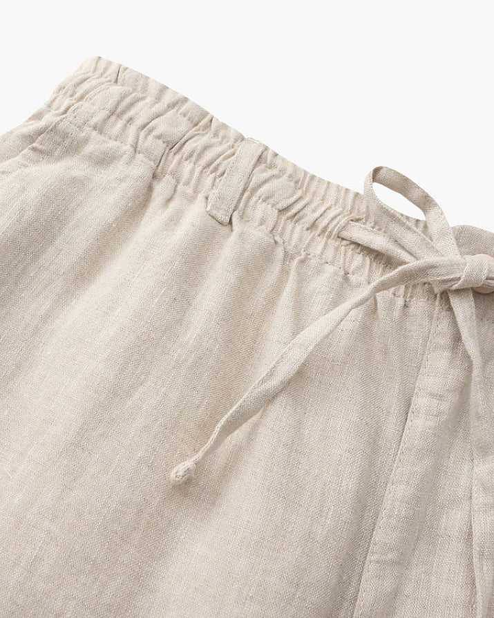 Casablanca Men's Premium Linen Shorts: Lightweight, Breathable for Effortless Summer Comfort