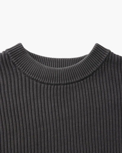 Classic Men's Rib Knit Crewneck Sweater - Soft Wool Blend Luxury Apparel