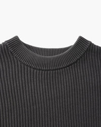 Classic Men's Rib Knit Crewneck Sweater - Soft Wool Blend Luxury Apparel