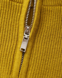 Men's Luxury Half-Zip Knit Pullover Sweater - Ribbed Texture, Cotton Blend