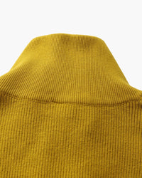 Men's Luxury Half-Zip Knit Pullover Sweater - Ribbed Texture, Cotton Blend