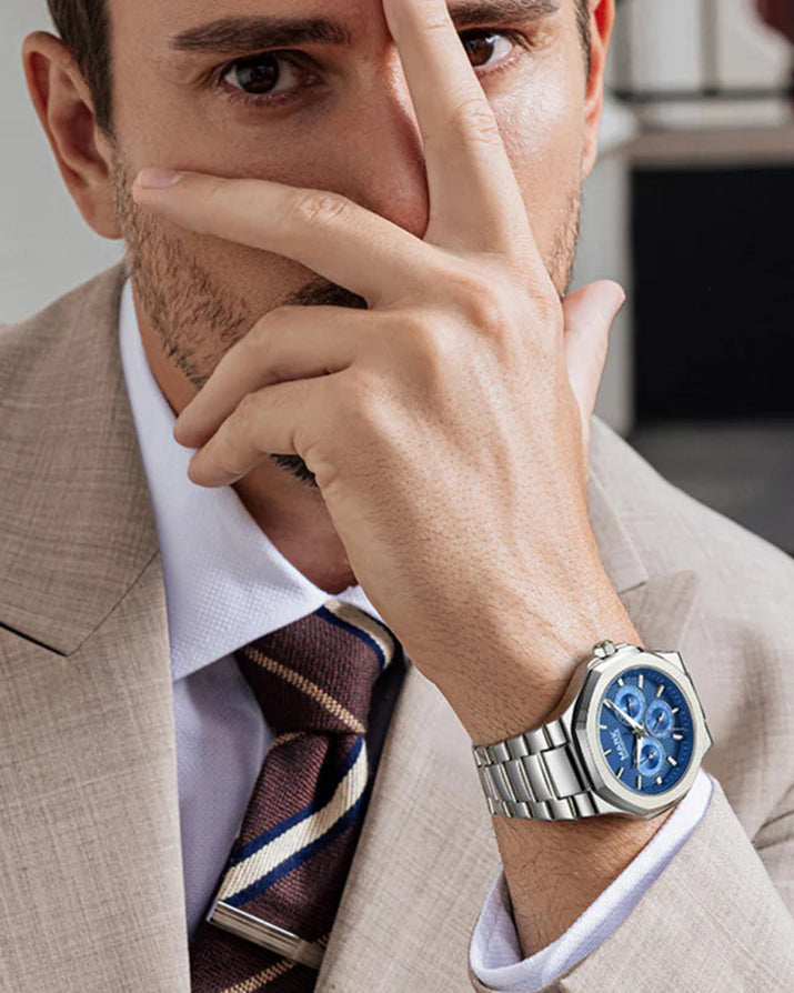 Premium Stainless Steel Waterproof Watch - Durable, Stylish, and Adjustable