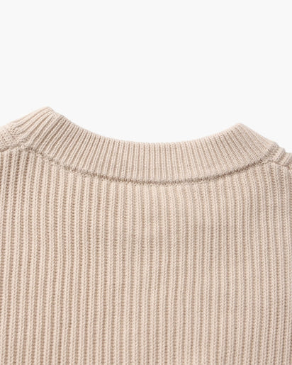 Classic Men's Rib Knit Crewneck Sweater - Soft Wool Blend Luxury Apparel