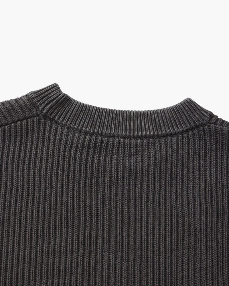 Classic Men's Rib Knit Crewneck Sweater - Soft Wool Blend Luxury Apparel