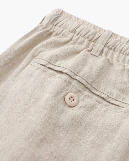Casablanca Men's Premium Linen Shorts: Lightweight, Breathable for Effortless Summer Comfort