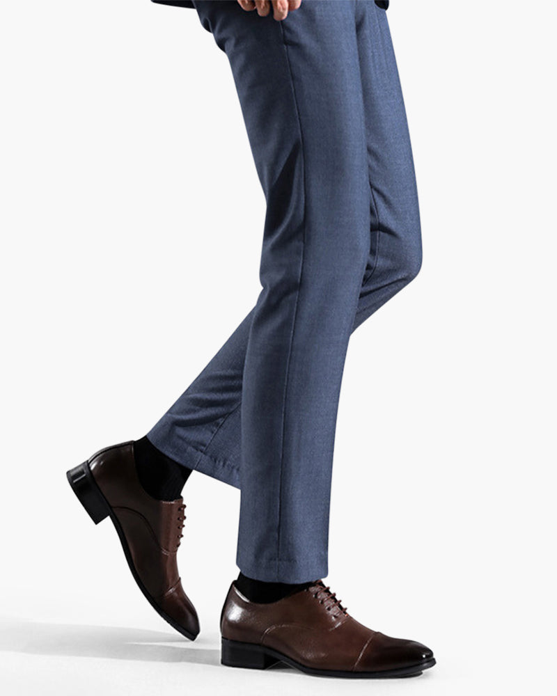 Men's Classic Leather Loafers: Elegant Slip-On Comfort Dress Shoes