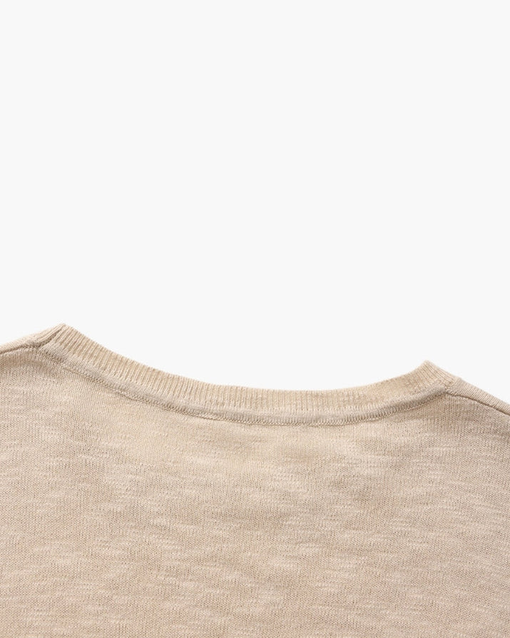 Premium Linen Cotton Blend Crewneck Tee: Soft, Breathable, Versatile Style