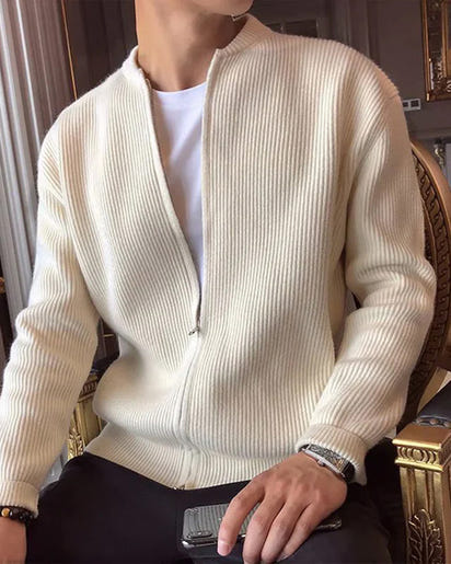 Elegant Men's Soft 100% Cotton Knit Gilet Vest - Old Money Style