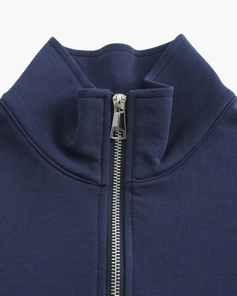 Luxurious Organic Cotton Full-Zip Hoodie for Men - Miami Comfort Style
