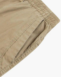 Men's Relaxed Fit Cotton Linen Blend Drawstring Capri Pants