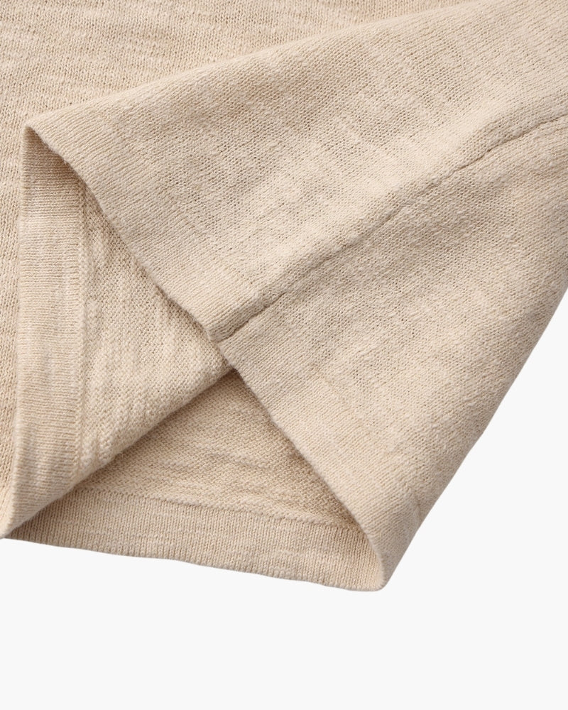 Premium Linen Cotton Blend Crewneck Tee: Soft, Breathable, Versatile Style