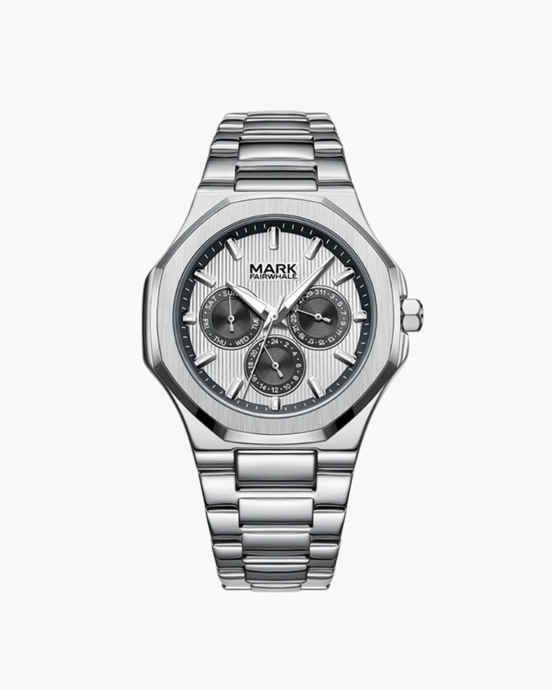 Premium Stainless Steel Waterproof Watch - Durable, Stylish, and Adjustable