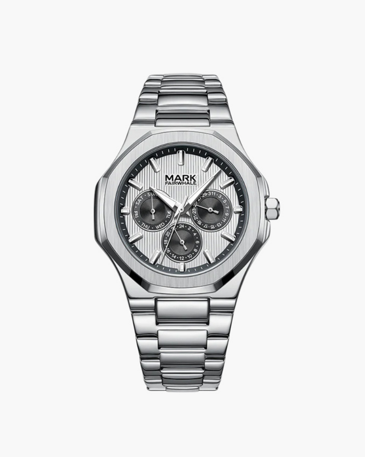 Premium Stainless Steel Waterproof Watch - Durable, Stylish, and Adjustable