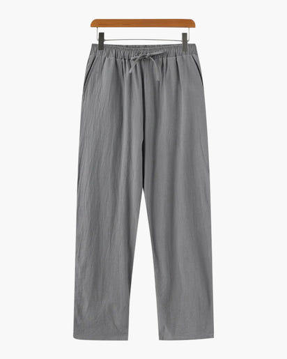 Zanzibar Men's Lightweight Breathable Linen Trousers - Ultimate Casual Comfort