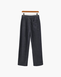 Men's Elegant Roman Velvet Corduroy Trousers - Warm Straight Fit Pants