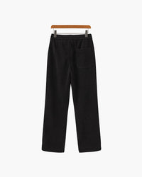 Men's Elegant Roman Velvet Corduroy Trousers - Warm Straight Fit Pants